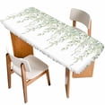 thumbnail image 1 of Eucalyptus Leaves Table Cloths for 8 Foot Rectangle Tables, Summer Country Leaves Natural Plants Patio Waterproof Elastic Fitted Tablecloths, Washable Rectangular Table Cover for Camping, 1 of 8