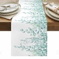 thumbnail image 1 of Eucalyptus Leaves Table Runner - 120 Inch Long, Kitchen Dining Table Runner Dresser Scarves, Turquoise Summer Botanical Weeping Farmhouse Decor for Coffee Tables Wedding Party Banquet, 1 of 8