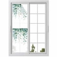 thumbnail image 1 of Eucalyptus Leaves Window Privacy Film, Green Botanical Summer Spring Leaves Static Cling UV Sun Blocking Heat Control Window Tint, Non-Adhesive One Way Windows Privacy Cover 17.7''x78.7'', 1 of 7