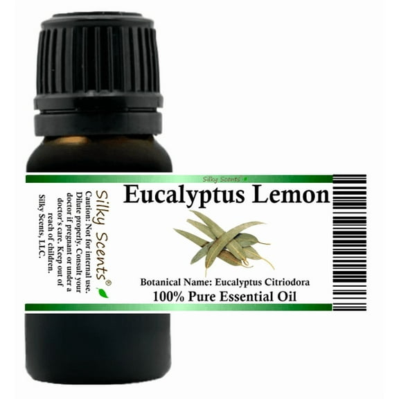 Eucalyptus Citriodora Lemon Essential Oil 10 ml (1/3 fl oz) - 100% Pure and Natural by Silky Scents