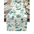 thumbnail image 1 of Eucalyptus Linen Table Runner Holiday Party Decorations Yellow Flower Floral Table Runner For Dining Table Decor, 1 of 4