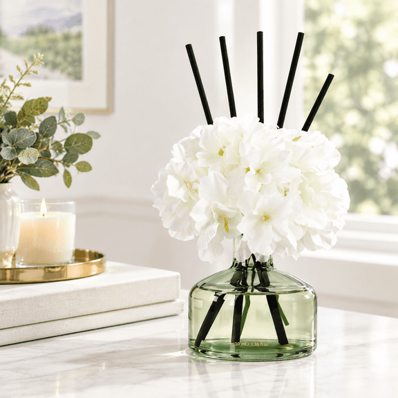 Eucalyptus Mint Reed Diffuser Set, 7.10 Oz Long Lasting Home Air Freshener with 7 Sticks