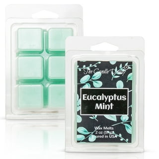 Carolina Candle Soothing Eucalyptus 2.46 oz Wax Melt, Aromatherapy, 6 Cube,  White
