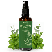 Eucalyptus & Mint Room, Linen & Pillow Spray by Aromafume | 100ml/3.38fl oz | with Pure Eucalyptus & Mint Essential Oil | Aromatherapy for Relaxation, Sleep & Stress Relief | Mist for Bedding,