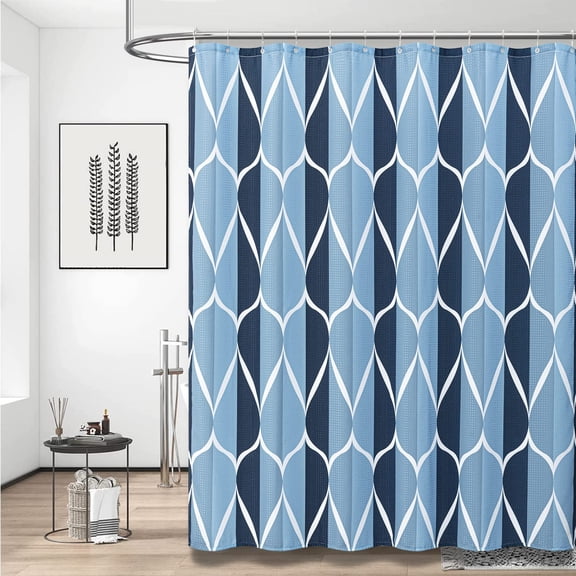 Eucalyptus Plant Shower Curtain, Linen Textured Floral Weighted Fabric Shower Curtain Set with Plastic Hooks, Watercolor Leaves Botanical Natural Shower Curtains for Bathroom, 72x72, Sage Green