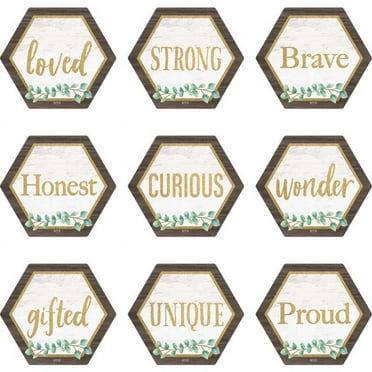Eucalyptus Positive Words Mini Accents, Pack of 36 | Bundle of 2 Packs