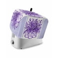 thumbnail image 1 of Eucalyptus Purple Toaster Cover 2 Slice, Small Kitchen Appliance Covers, Stripes Flower Cactus Plant Toaster Oven Cover with Loop, Bread Machine Cover Polyester Dust Cover Protection, 1 of 4
