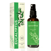 Eucalyptus - Room, Linen & Pillow Spray | 100ml (3.38 fl oz) | Made with Pure Eucalyptus Essential Oil | Aromatherapy Spray for Relaxation, Sleep & Stress Relief | Mist for Pillow, Bedding, Fabrics…