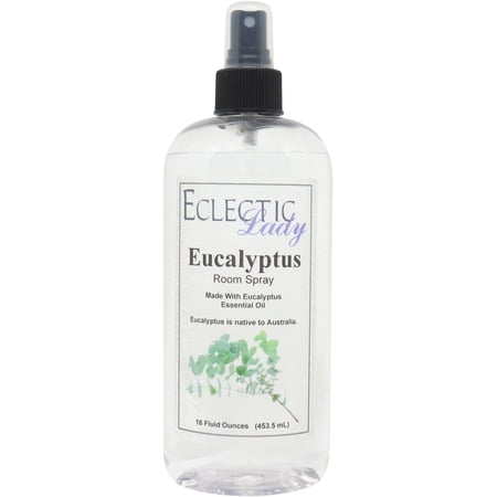 Eucalyptus Room Spray by Eclectic Lady, 16 Ounces, Fragrant Aromatic Room Mist For Home, Room, Office, Made with Essential Oils