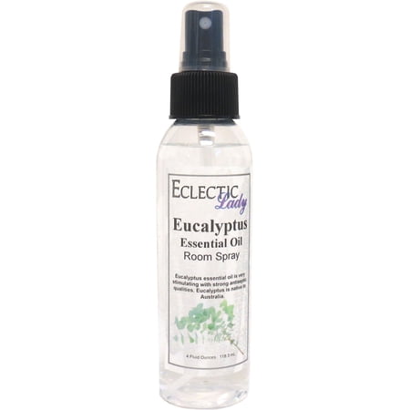 Eucalyptus Room Spray by Eclectic Lady, 4 Ounces, Fragrant Aromatic Room Mist For Home, Room, Office, Made with Essential Oils