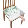 thumbnail image 1 of Eucalyptus Sage Green Chair Seat Covers for Dining Room Stretch Chair Seat Covers Set of 6, Chair Seat Protector Cushion Slipcovers for Kitchen Restaurant Office Vintage Spring Summer Plant Leaves, 1 of 6