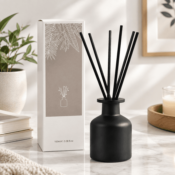 Eucalyptus Scented Reed Diffuser Set with 6 Rattan Sticks 100ml