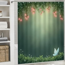 Eucalyptus Shower Curtains-4 waterproof shower curtain beautiful pattern printed shower curtain Suitable for home bathrooms