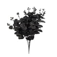 thumbnail image 1 of Eucalyptus Simulation Flower,Black Artificial Branches Dark Themed Home Decor Plants Wedding Photo Prop Arrangement,Gothic Farmhouse Table Centerpieces Indoor Home Party Decoration(Black,), 1 of 2