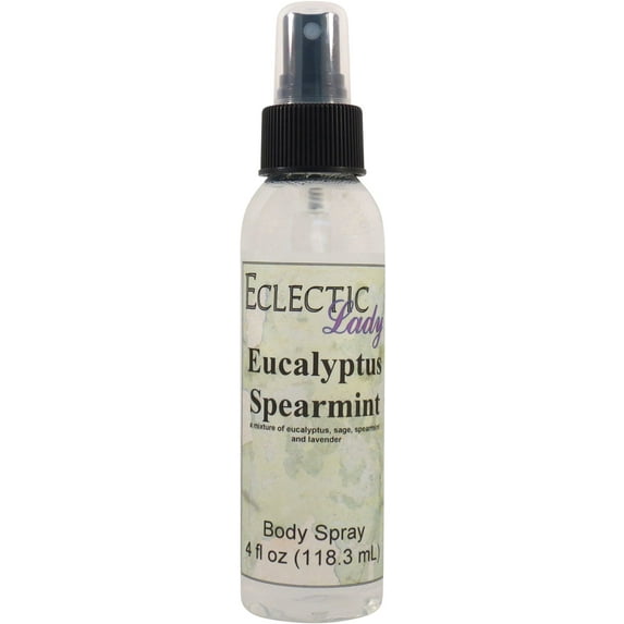Eucalyptus Spearmint Body Spray, Eclectic Lady, Hydrating Mist, Unisex, 4 oz