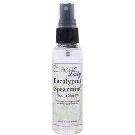 Eucalyptus Spearmint Room Spray by Eclectic Lady, 2 Ounces, Fragrant Aromatic Room Mist For Home, Room, Office