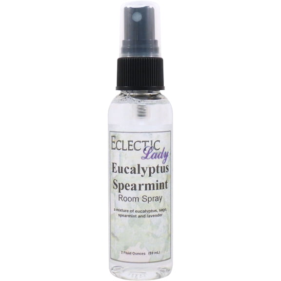 Eucalyptus Spearmint Room Spray by Eclectic Lady (Double Strength), 2 Ounces, Fragrant Aromatic Room Mist For Home, Room, Office