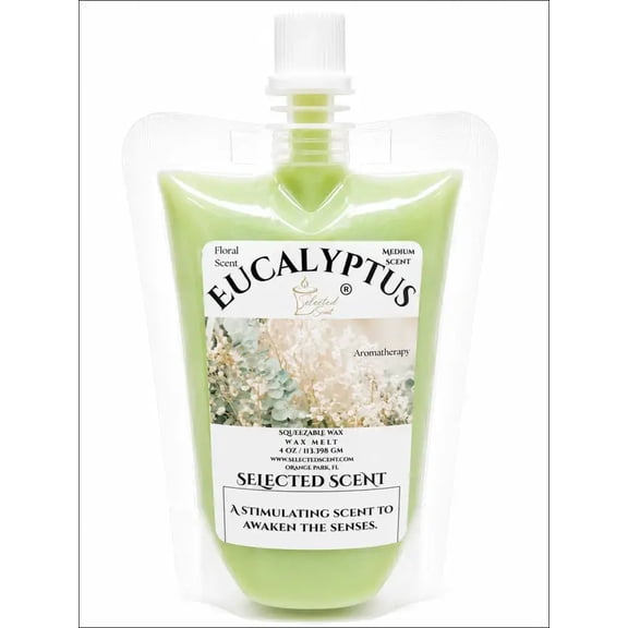 Eucalyptus Squeezable Wax Melt Natural Scented (4Ounces)
