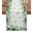 thumbnail image 1 of Eucalyptus Table Runner Farmhouse Flower Plant Sage Green Country Tablerunners 13 x 120 Inch, Table Decorations Tabletop Scarf for Summer Gathering Holiday Farmhouse Kitchen Dining Decor, 1 of 6