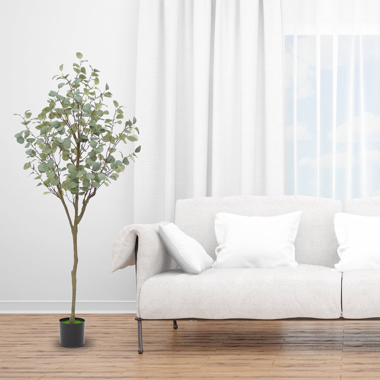 Eucalyptus Tree Artificial, Faux Eucalyptus Tree Artificial Trees with ...
