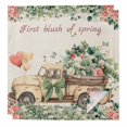 thumbnail image 1 of Eucalyptus Trucks Cloth Napkins, Spring Farmhouse Floral Leaves Burlap Washable and Reusable Dinner Napkins Set of 2, Table Napkin for Kitchen Party Birthday Wedding Hotel Housewarming 20"x20", 1 of 9