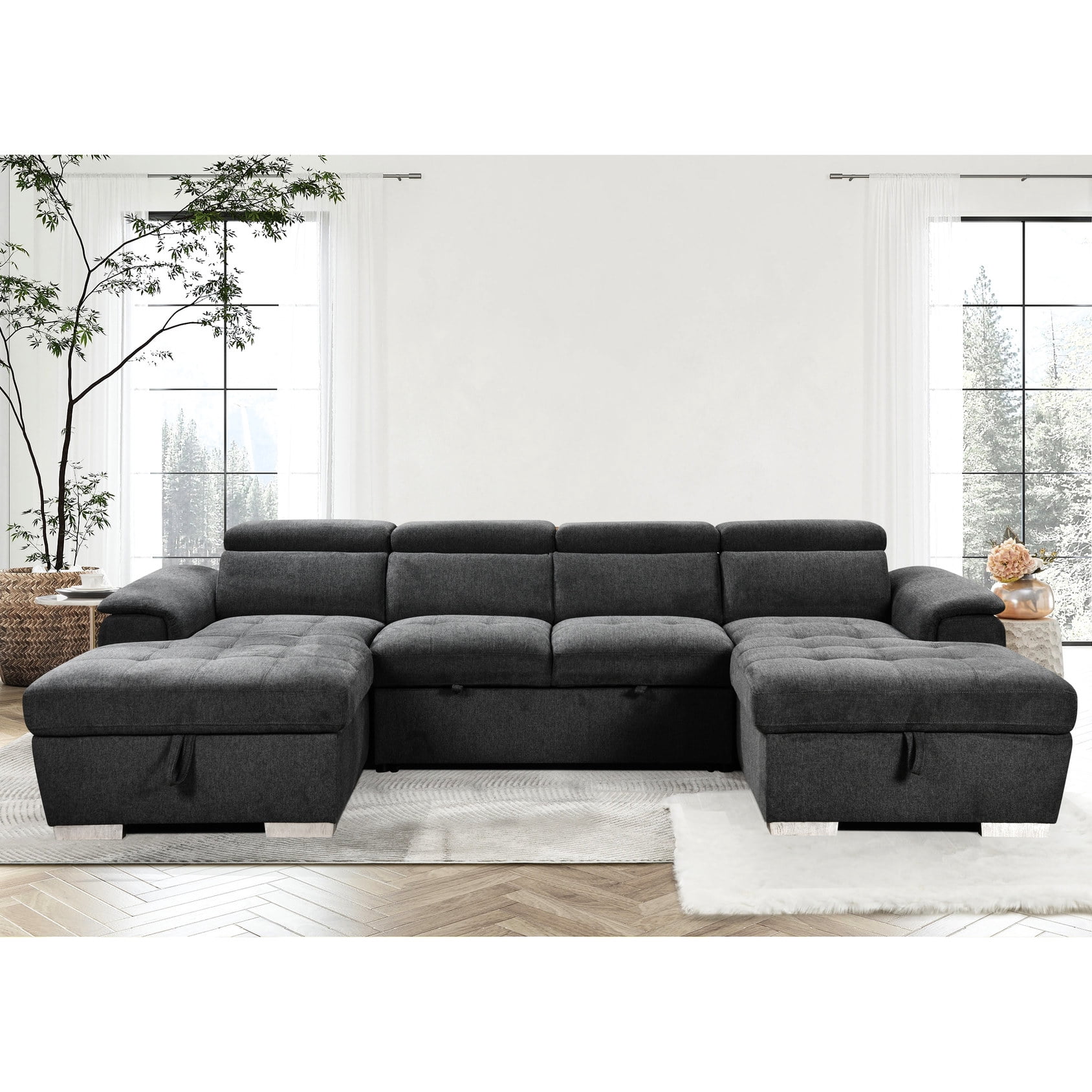 Eucalyptus Wood Frame Sleeper Sofa / Ensure Durability and Stability ... - Durability Sleeper Sofa Pool