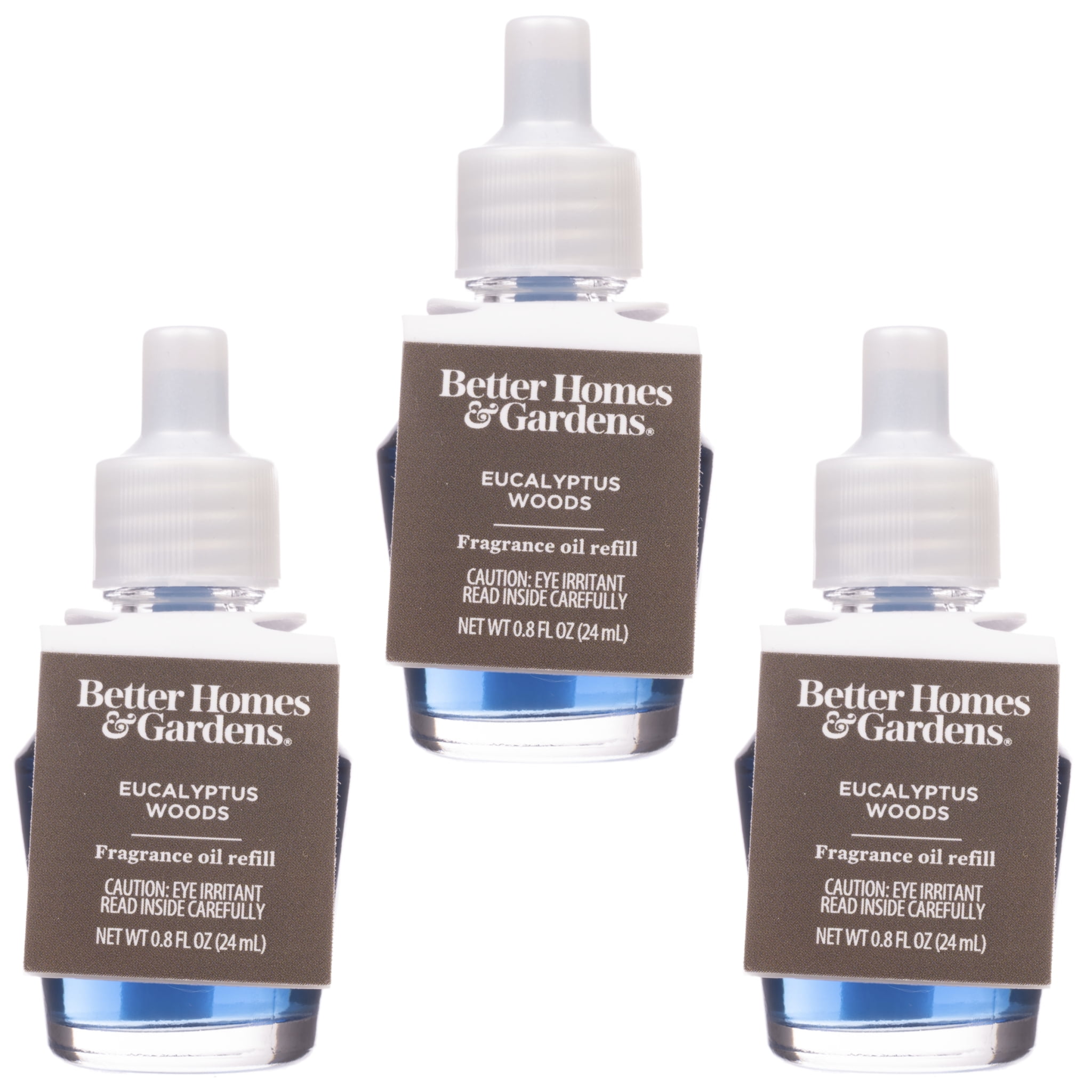 Eucalyptus Woods Fragrance Oil Refill, Better Homes & Gardens, 24 ml (3Pack)