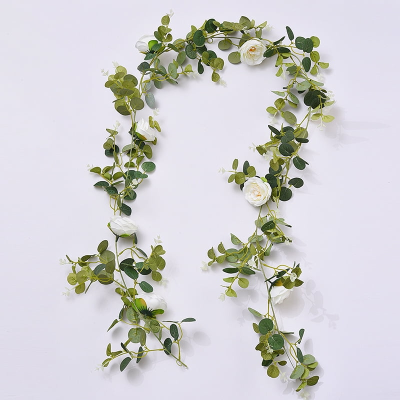 Eucalyptus leaf rose vine artificial flower rose eucalyptus leaf Vine