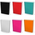 thumbnail image 1 of Eucatus Multi-Colored Jumbo 9x11" Reusable Nylon Book Covers 6 Pack, 1 of 6