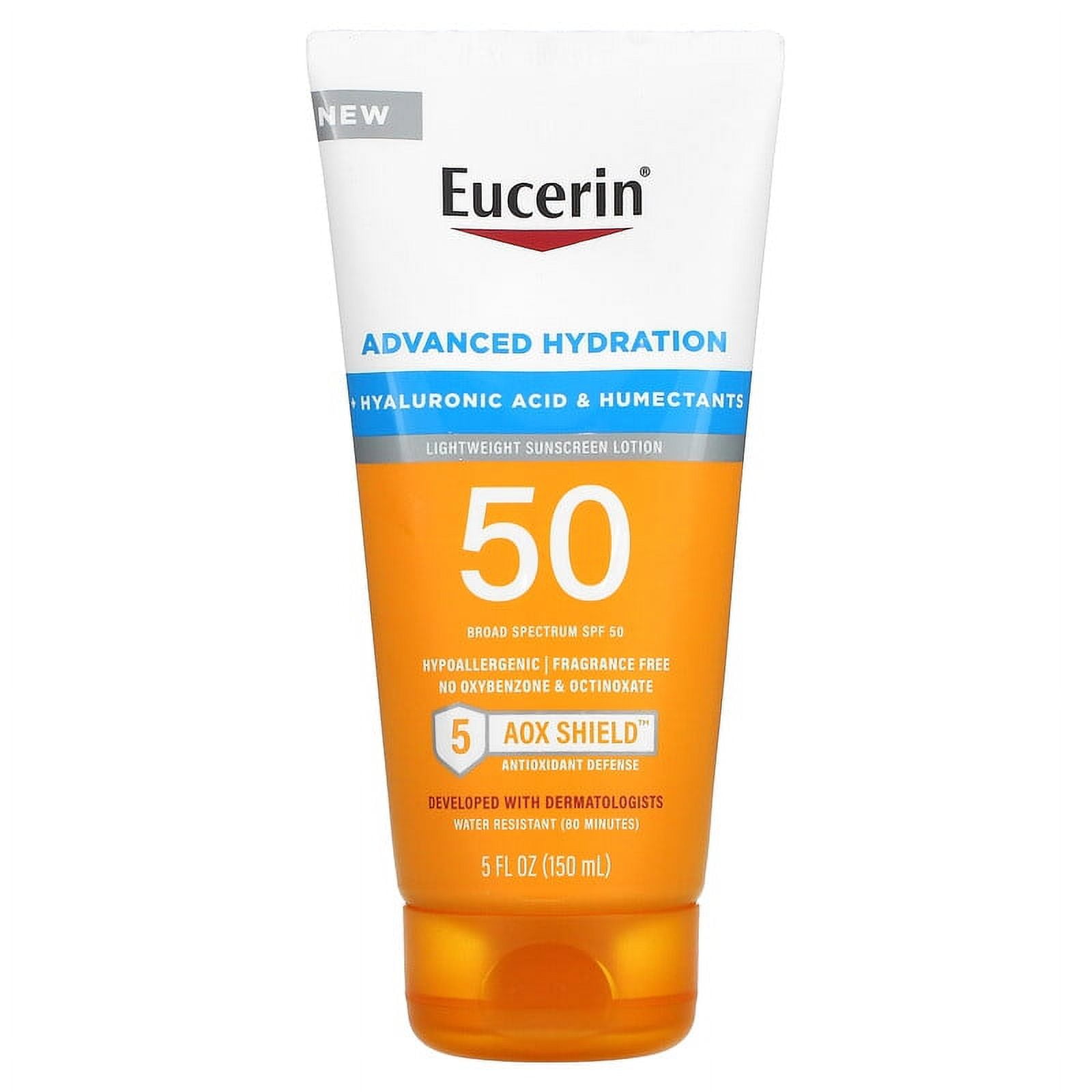 Eucerin Advanced Hydration Sunblock, SPF 50, Daily Skin