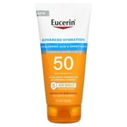 Eucerin, Advanced Hydration, Lightweight Sunscreen Lotion, SPF 50, Fragrance Free, 5 fl oz 150 ml