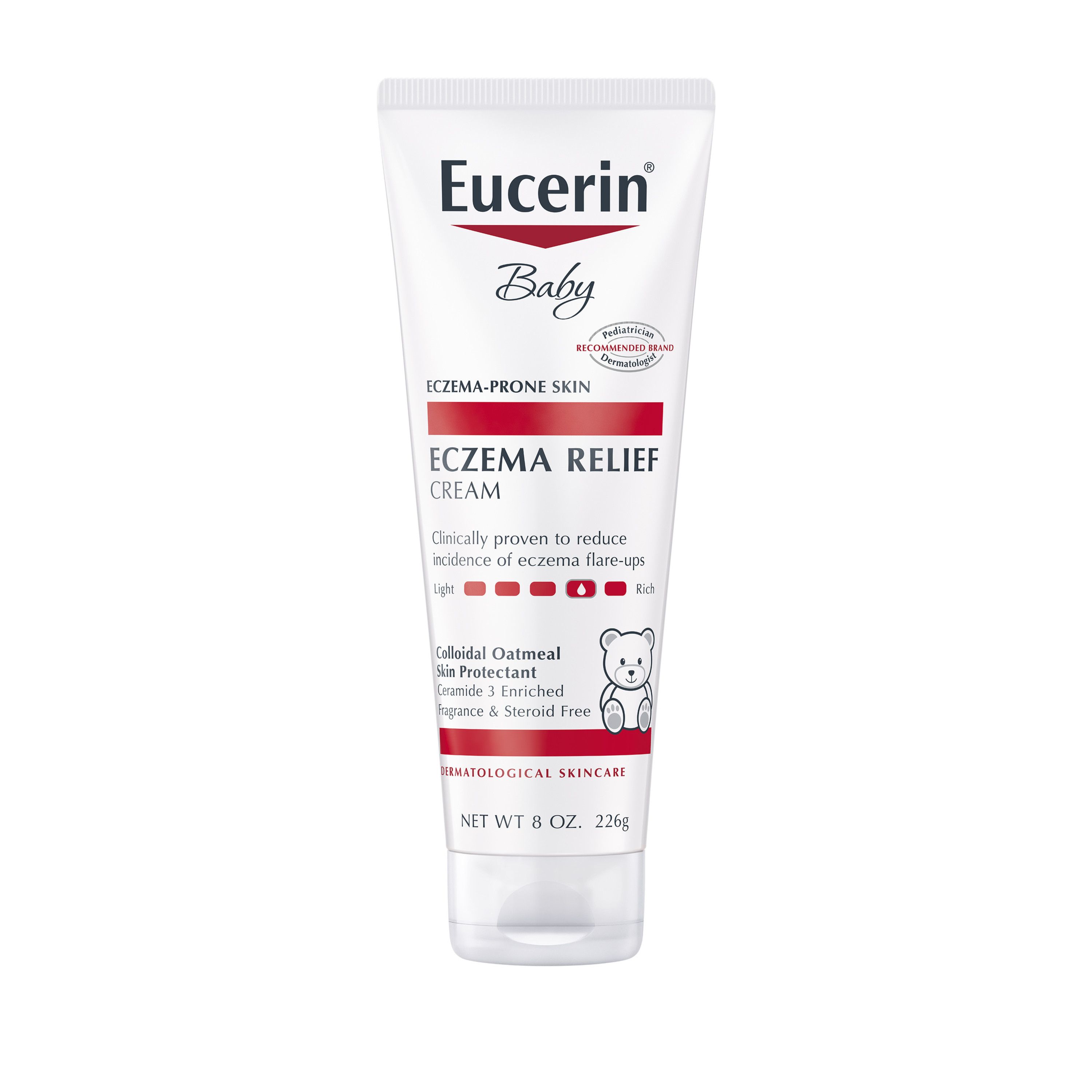 Eucerin Baby Eczema Relief Body Cream, Fragrance Free, 8 oz Tube - image 1 of 5