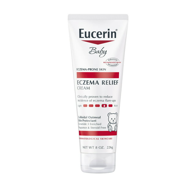 Eucerin Baby Eczema Relief Body Cream, Fragrance Free, 8 oz Tube