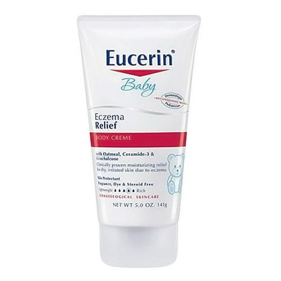 Eucerin Baby Eczema Relief Body Creme With Oatmeal - 5 Oz, 3 Pack