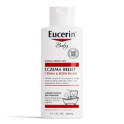 Eucerin Baby Eczema Relief, Fragrance Free, Cream Body Wash, 13.5 fl oz Bottle