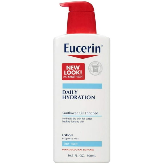 Eucerin Daily Hydration Sunflower Enriched, Fragrance & Greasy Free, 16.9oz