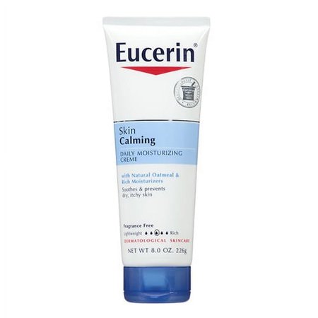 Eucerin Dry Skin Therapy Calming Creme - 8 Oz, 3 Pack