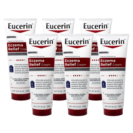 Eucerin Eczema Relief Body Creme 8.0 Ounce (Pack of 6)
