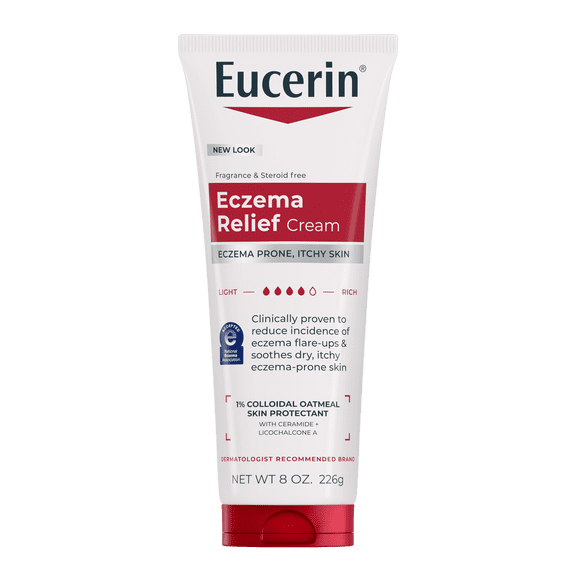 Eucerin Eczema Relief Body Cream with Colloidal Oatmeal Skin Protectant, Fragrance Free, 8 oz
