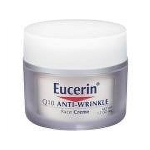 Eucerin Face Cream Anti Wrinkle Moisturize Skin Alcohol Free, 1.7oz, 9-Pack