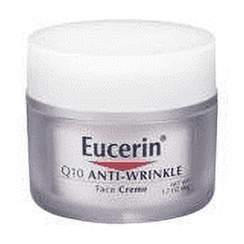 Eucerin Q10 Anti-Wrinkle Face Cream, Alcohol-Free, Moisturizer for
