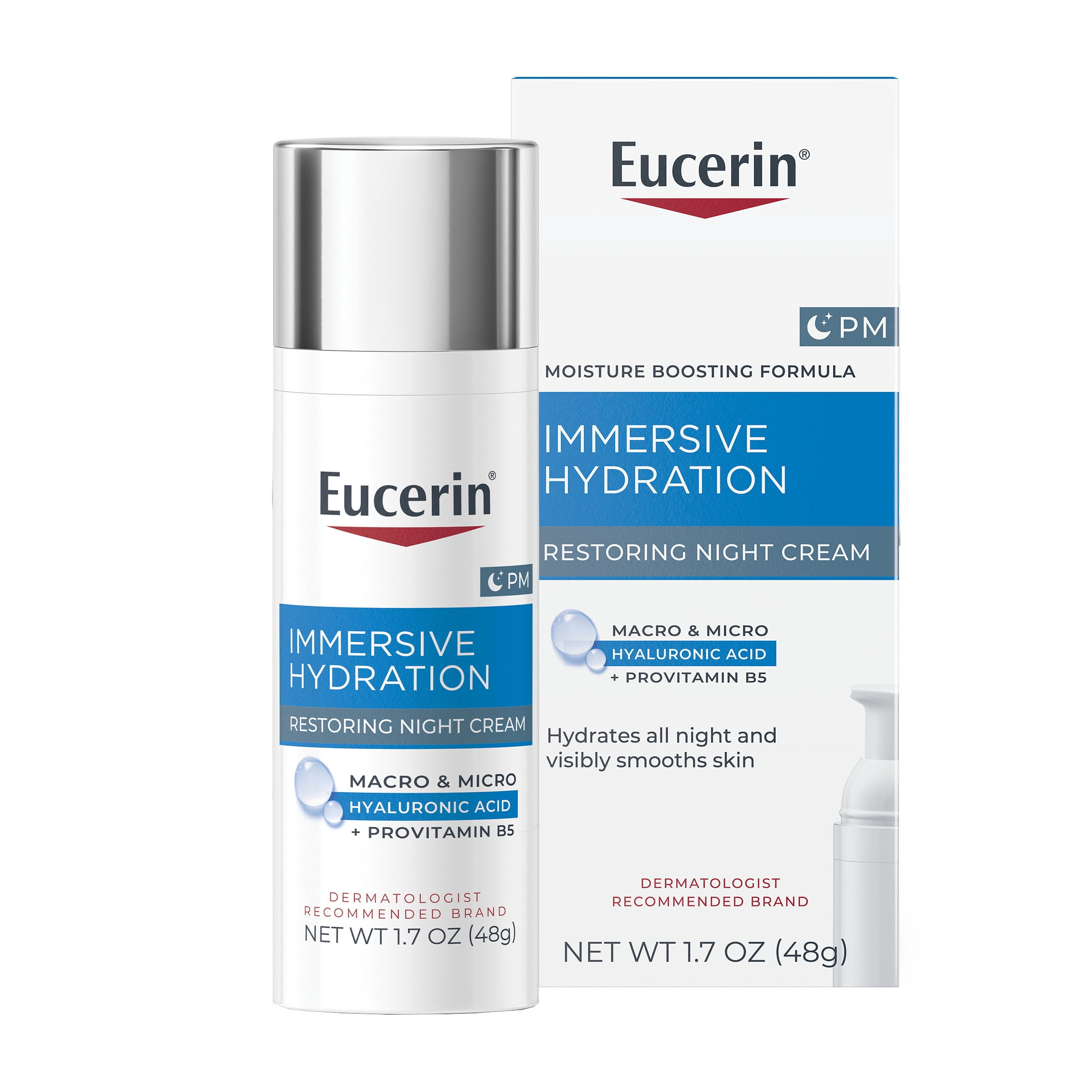 Eucerin Immersive Hydration Night Cream 1.7 oz product package