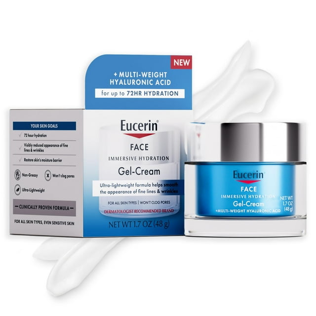 Pediküre Mit Gel In Der Nähe Eucerin Immersive Hydration Gel Cream with Hyaluronic Acid, Ultra