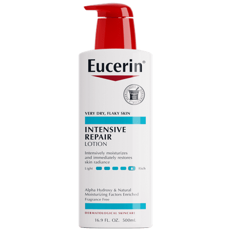 Eucerin Intensive Repair Body Lotion, Fragrance Free Body Moisturizer, 16.9 fl oz Bottle