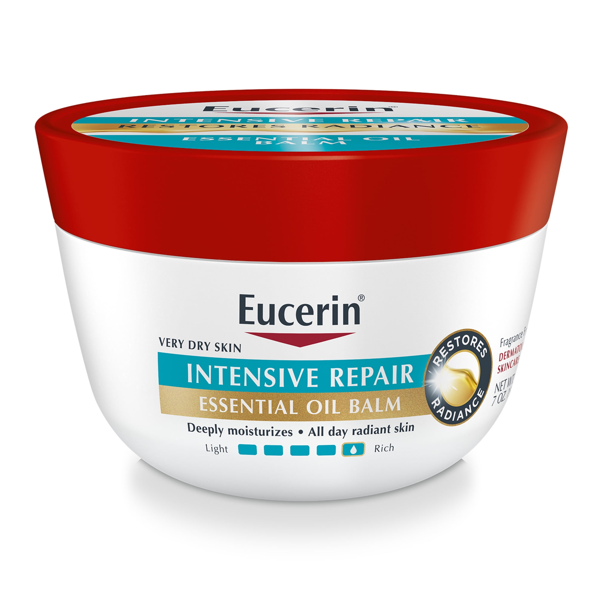 Eucerin Intensive Repair Body Balm Unscented Moisturizer for Dry Skin 7 oz Jar Walmart