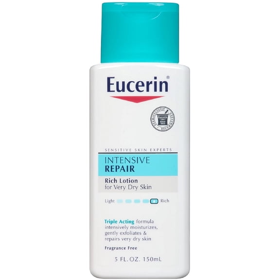 Eucerin Intensive Repair Very Dry Skin Lotion 5 oz (Pack of 4)