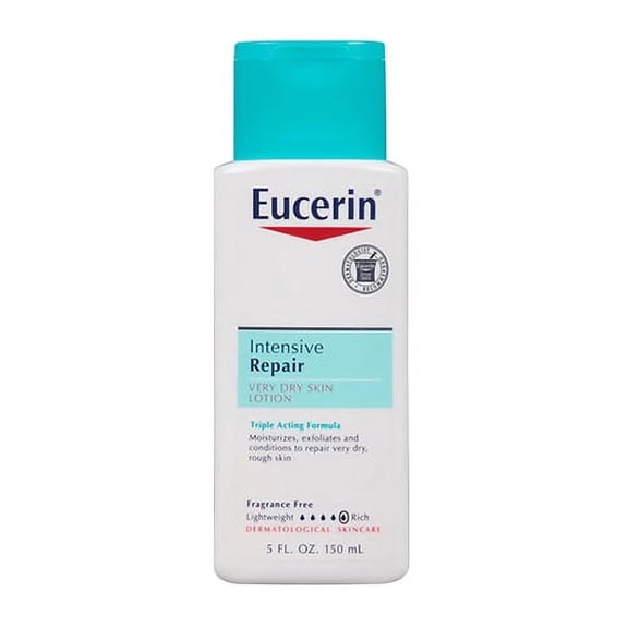 Eucerin Moisturizing Lotion, Intensive Repair Lotion for Very Dry Skin 5 oz, 3 Pack