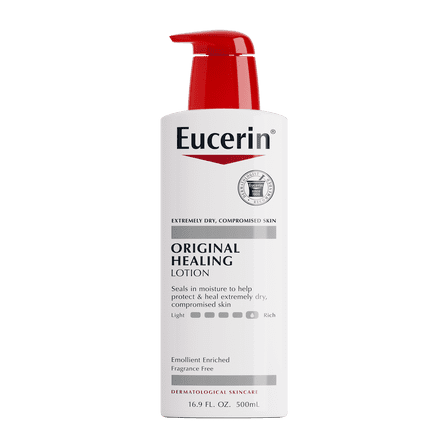 Eucerin Original Healing Body Lotion, Fragrance Free, 16.9 fl oz Bottle