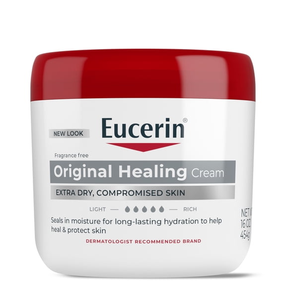 Eucerin Original Healing Cream, Dry Skin Body Cream, 16 oz Jar