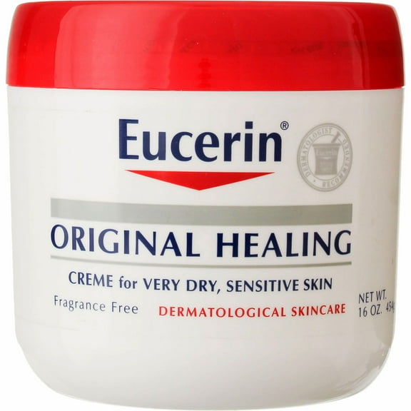 Eucerin Original Healing Creme Jar, Unscented, 16 oz (6 Pack) (Bundle)